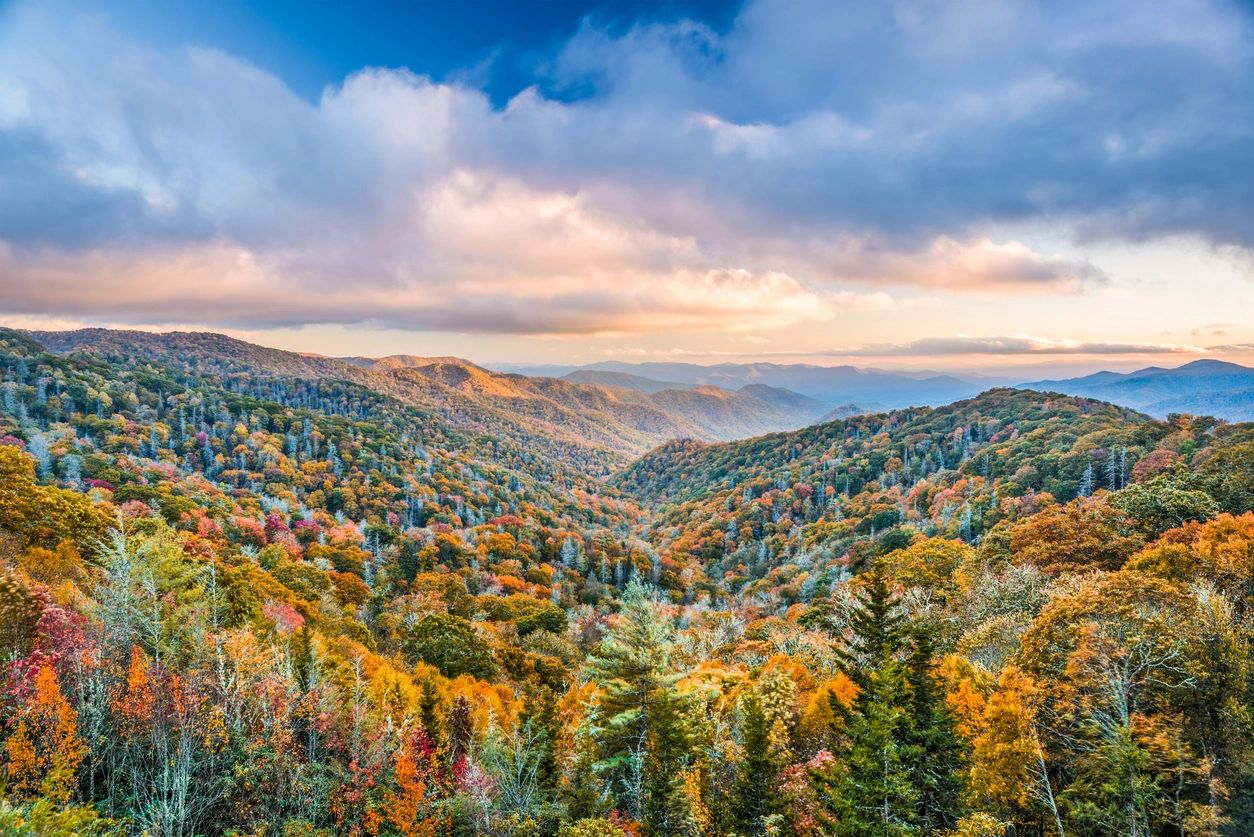 Great Smoky Mountains autumn ridgeline